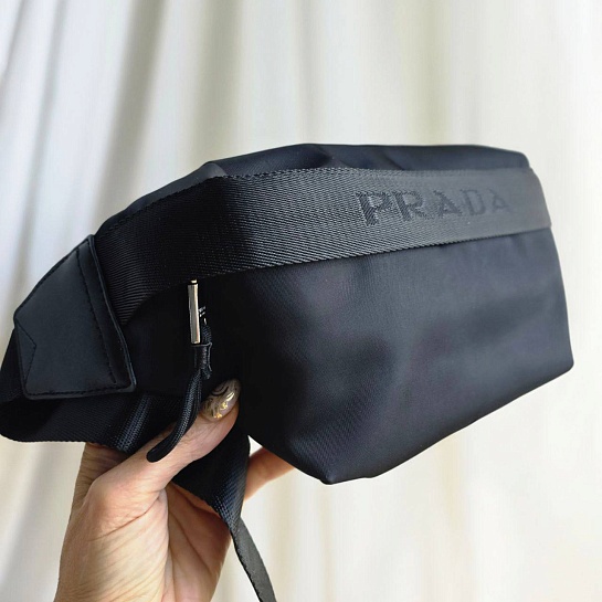 Сумка на пояс Prada 28x15 см - Black