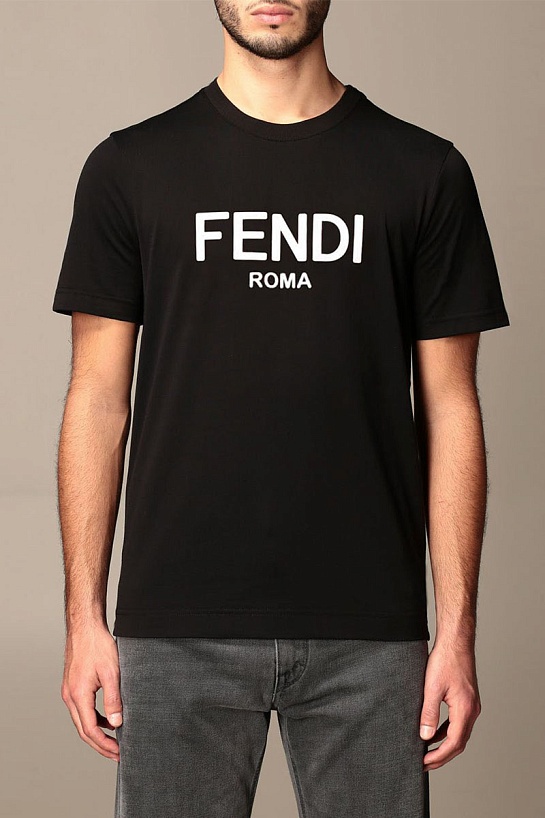 Футболка чёрного цвета Fendi Roma