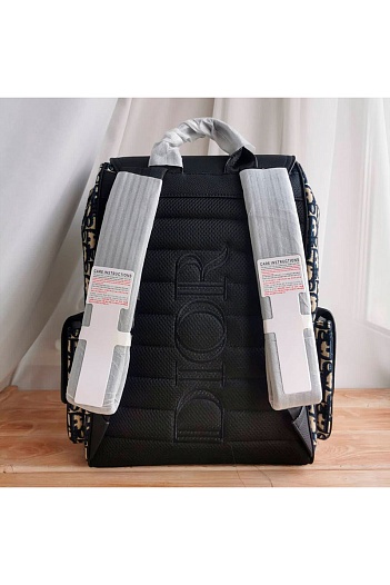 Рюкзак Dior Oblique Jacquard Saddle 40x28 см (2 расцветки)   