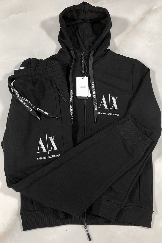 Мужские чёрные штаны Armani Exchange