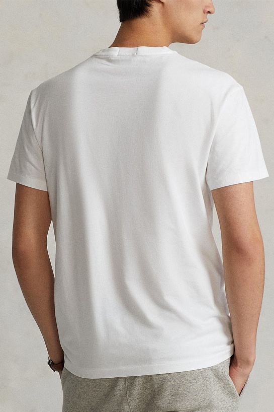 Мужская белая футболка Роlо Ralрh Lаurеn logo-print