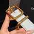 Кожаный ремень Chanel белого цвета