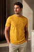 Жёлтая мужская футболка Etro embroidered-logo