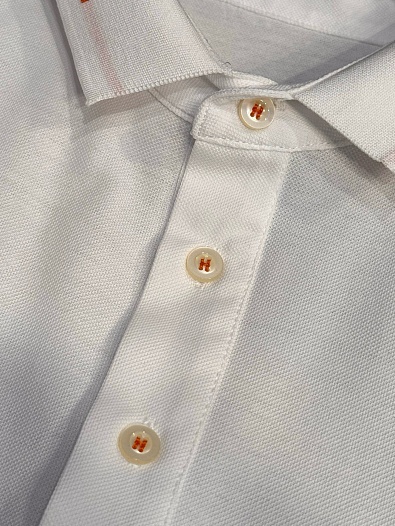 Мужское поло Hermes Premium - White   