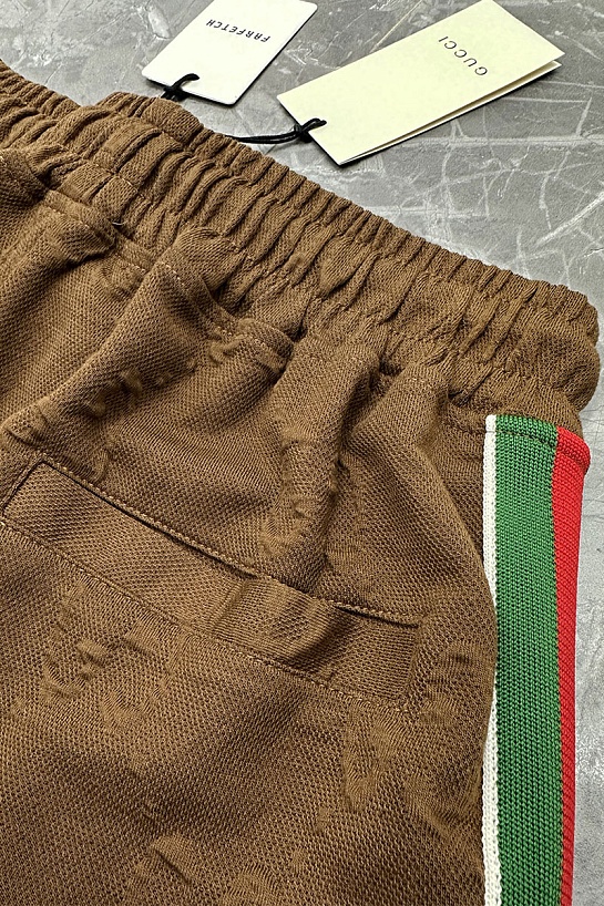Мужские шорты Gucci GG Monogram - Brown