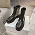 Женские кожаные ботинки Balenciaga чёрного цвета