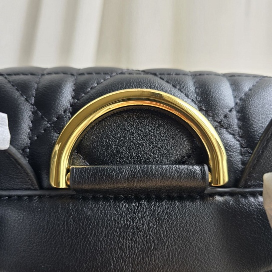 Кожаный рюкзак Dior Caro 26x25 см - Black