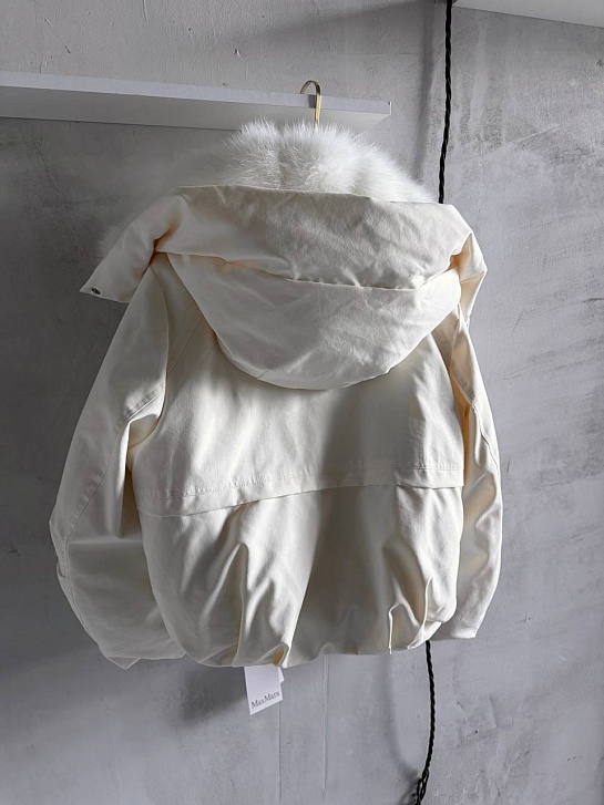 Женский бомбер с натуральным мехом Max Mara premium