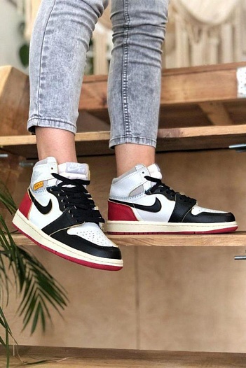 Кроссовки Nike Air Jordan 1 Retro High Union Los Angeles Black Toe   