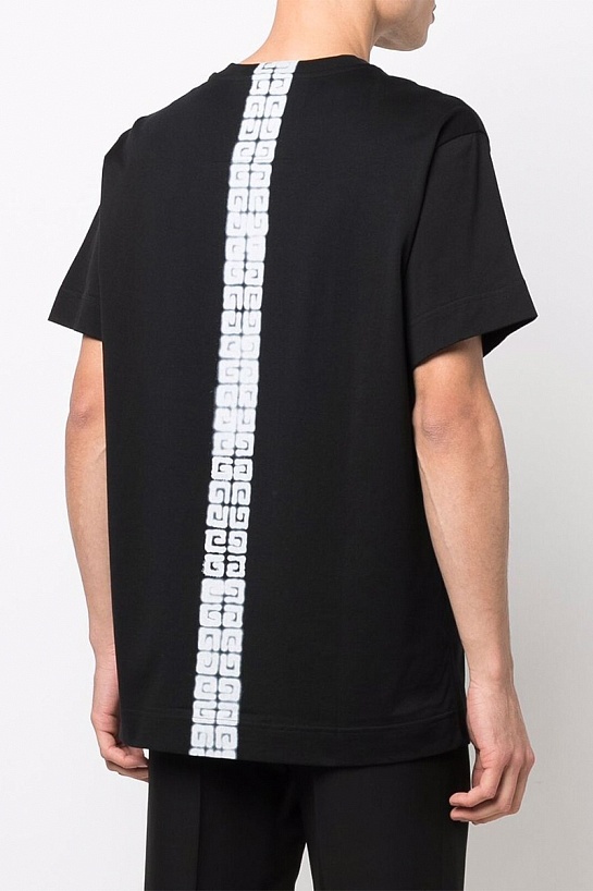 Мужская футболка Givenchy 4G-trim - Black