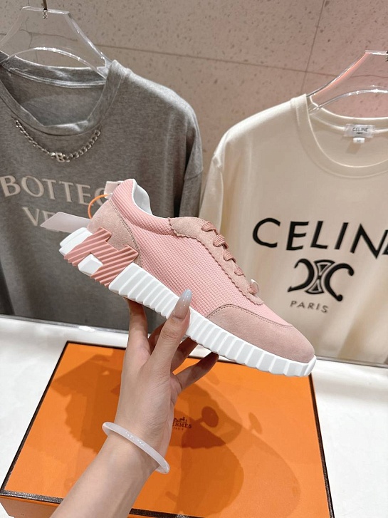 Женские кроссовки Hermes Bouncing  premium - Pink