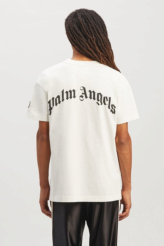 Белая футболка Moncler Genius x Palm Angels Angry Bear