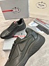 Кожаные кроссовки Prada America's Cup - Black