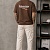 Оверсайз футболка Balenciaga Political Campaign - Brown