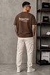 Оверсайз футболка Balenciaga Political Campaign - Brown