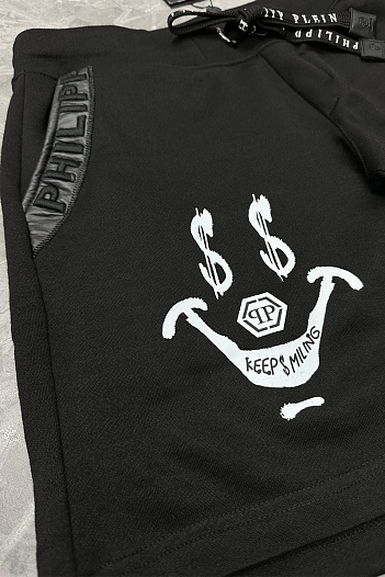Мужские чёрные шорты Philipp Plein   