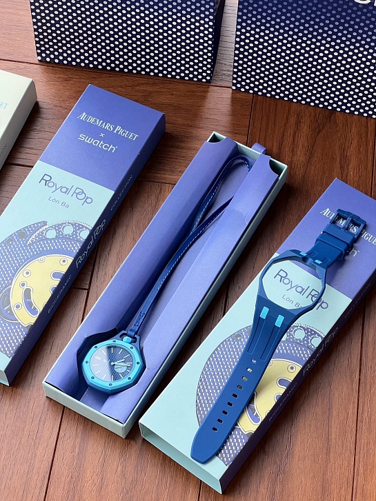 Часы Audemars Piguet × Swatch Royal Pop Lan Ba premium 