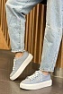 Женские текстильные кроссовки Prada - Blue