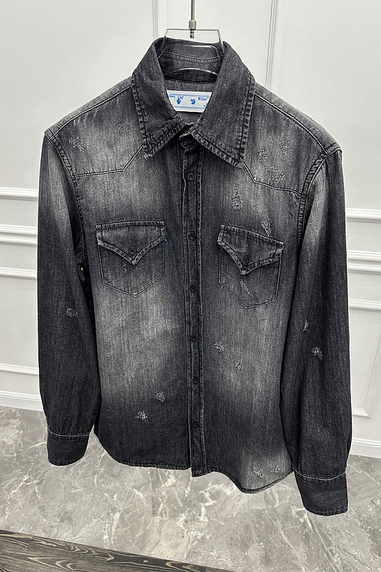 Джинсовая рубашка Off-White Arrows - Black