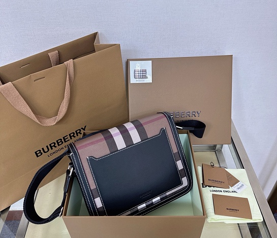 Кожаная сумка Burberry Alfred Premium 25.5x21.5x6.5 см