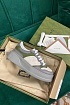 Мужские кожаные кроссовки Gucci - Grey