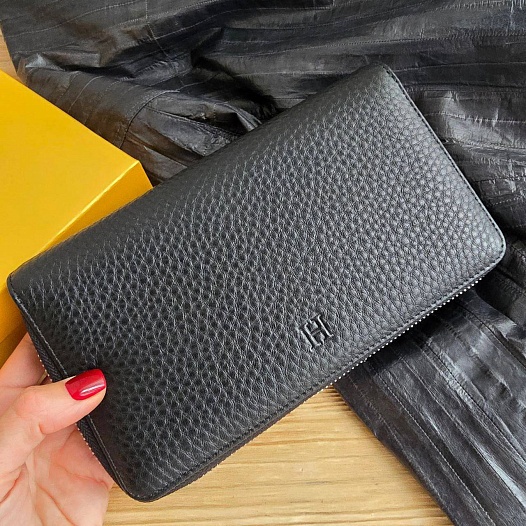 Кожаное портмоне Hermes 21x12 см   