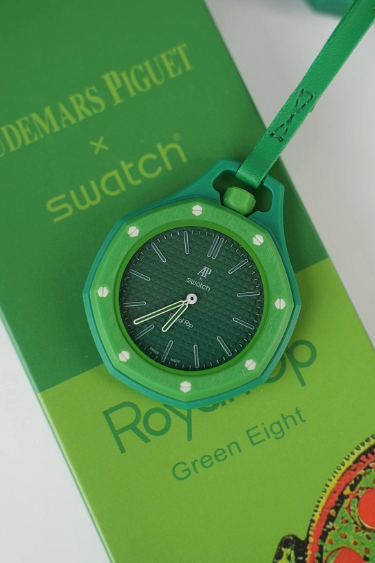 Часы Audemars Piguet x Swatch "Royal Pop" Green Eight premium