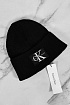 Чёрная шапка Calvin Klein Jeans monologo patch