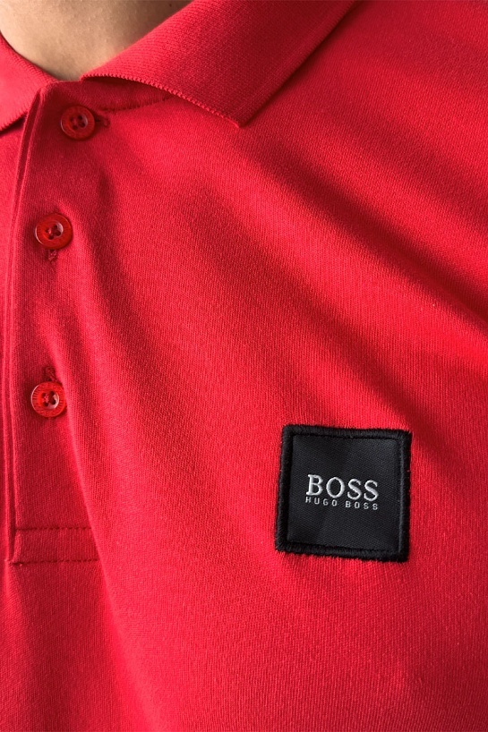 Мужское красное поло Hugo Boss