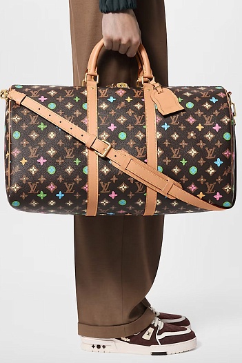 Дорожная сумка Louis Vuitton keep all 50x27 см - Brown   