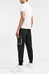 Мужские штаны чёрного цвета Moncler side pocket