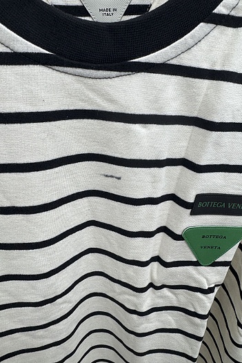 Оверсайз футболка Bottega Veneta - Beige / Green   