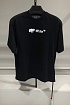 Чёрная оверсайз футболка Off-White Spray Helv Skate