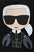 Женская чёрная футболка Karl Lagerfeld "Cancer"