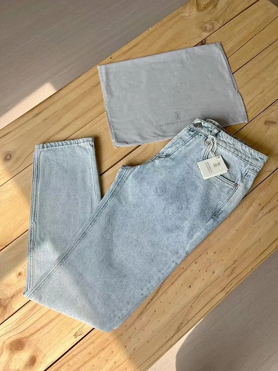 Мужские джинсы Brunello Cucinelli Premium Leisure Fit - Light Blue