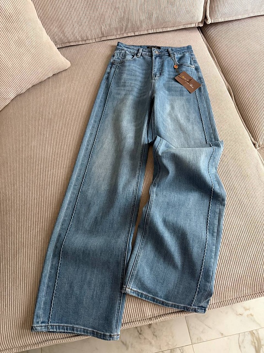 Синие женские джинсы Loro Piana premium