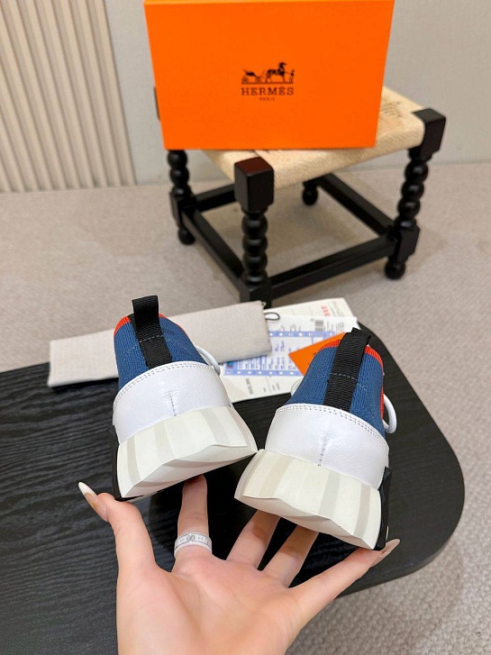 Текстильные кроссовки Hermes lift slip-on