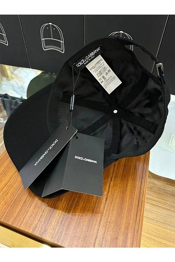 Чёрная бейсболка Dolce&Gabbana logo-plaque   