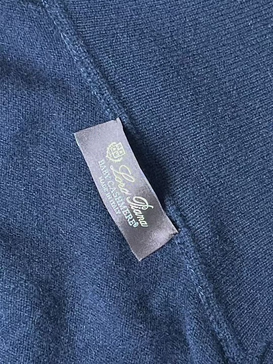 Мужская водолазка Loro Piana Premium - Black Blue