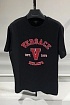 Чёрная футболка Versace Varsity Logo
