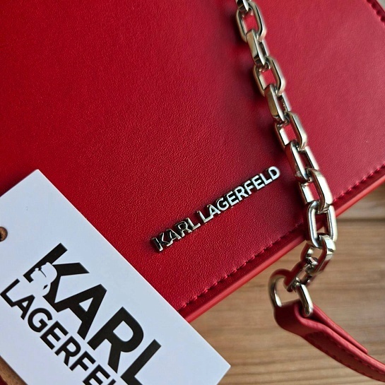 Женская сумка Karl Lagerfeld ikonik 22x15 см - Red