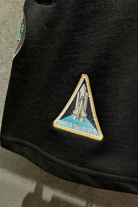 Мужские чёрные шорты Balenciaga x Nasa