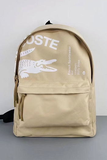 Рюкзак Lacoste бежевого цвета   