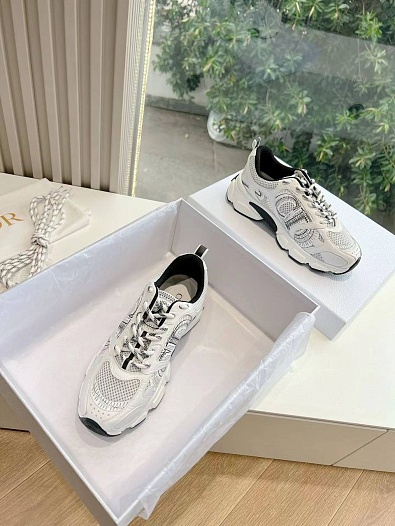 Женские кроссовки Dior Chrono Premium - White   