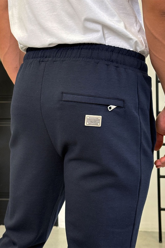 Спортивные штаны Dolce & Gabbana logo plaque - Navy