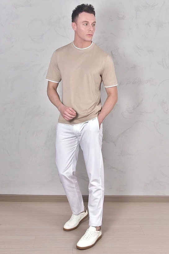 Футболка Brunello Cucinelli Premium layered-effect - Beige