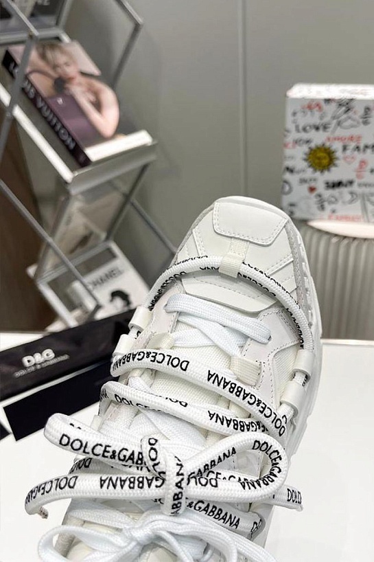 Комбинированные кроссовки Dolce & Gabbana Space - White