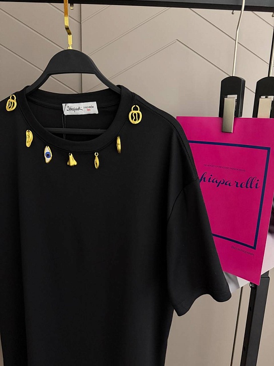 Женская базовая футболка Schiaparelli premium - Black