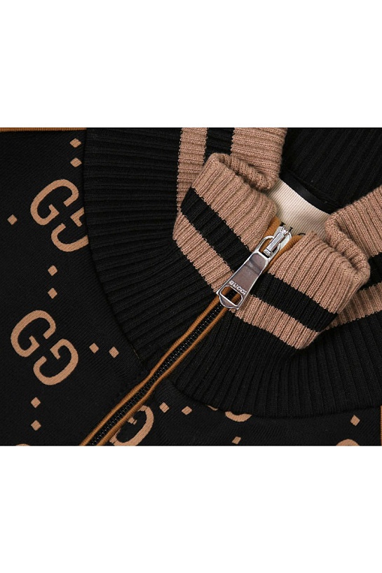 Чёрный спортивный костюм Gucci GG monogram