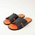 Мужские шлёпанцы Hermes Izmir - Black / Orange